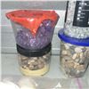 Image 2 : Lot of Home Decor, Crafting Items - Rocks, Shells, Glitter, Mat Cutter