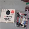 Image 5 : Lot of Home Decor, Crafting Items - Rocks, Shells, Glitter, Mat Cutter