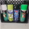 Image 2 : Black Milk Crate with Vairous Spray Paints - never frozen