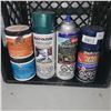 Image 4 : Black Milk Crate with Vairous Spray Paints - never frozen