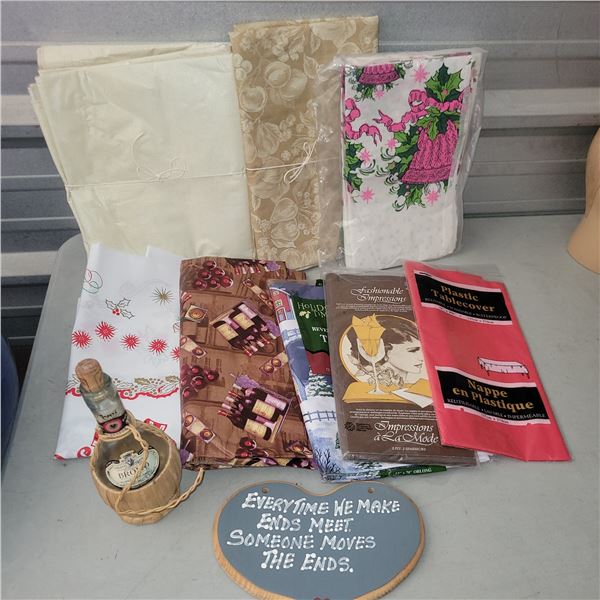 Lot of Vintage Tablecloths +