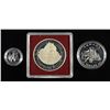 Image 3 : 3 FOREIGN SILVER COINS