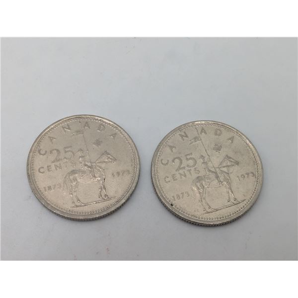 2 x 1973 Cdn Quarters