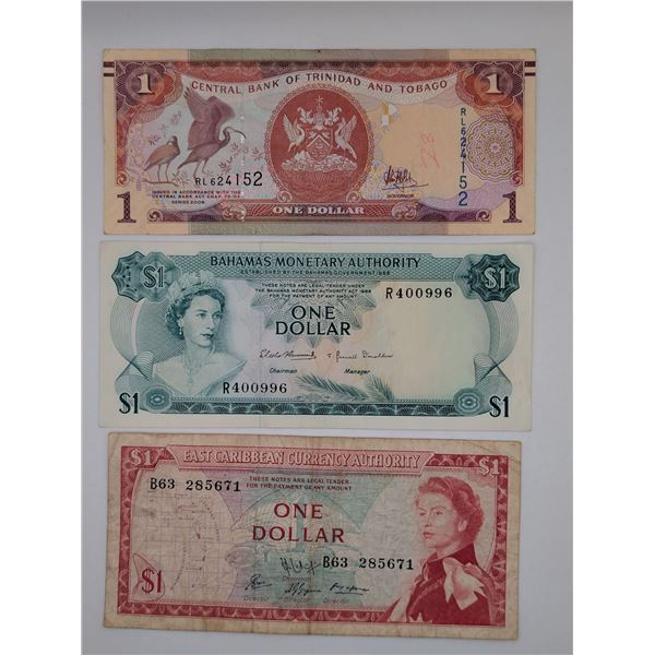 3 Dollars from Trinidad Bahamas East Caribbean