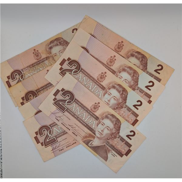8 x Cdn 2 Dollar