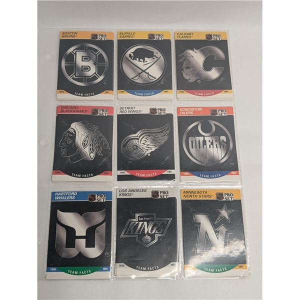 Pro Set Team Facts and Trophy Winners