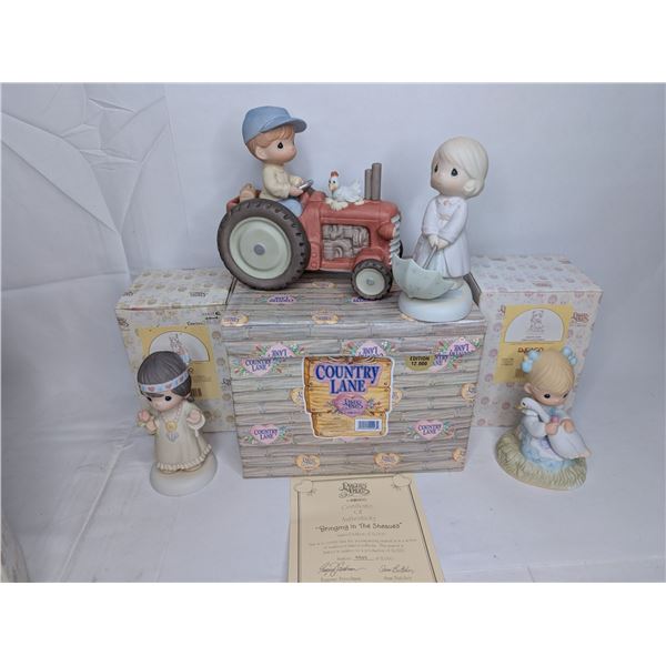 Precious Moments Bringing in the Sheaves Ltd Ed God is Love Ltd Ed Bless Um You