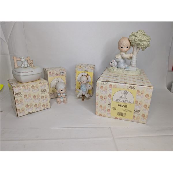 Precious Moments x 4 Trinket Box Money is Not the Only Thing Worth Saving