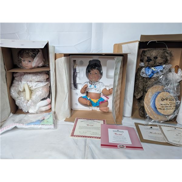 Gallery Teddy Bears Henena / Ashton Drake Rose & Other