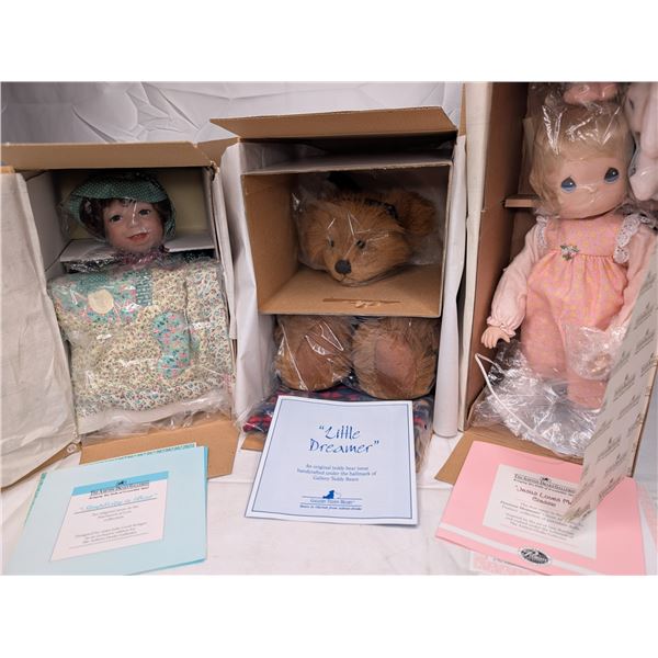 Ashton Drake x 2 Jesus Loves / Moms Classic and Gallery Teddy Bears Little Dreamer