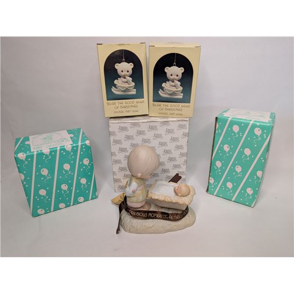 Precious Moments Baby Jesus and Hanging Ornaments