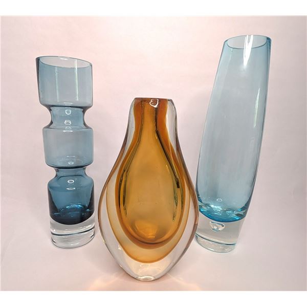 Hand Blown Art Glass Vases