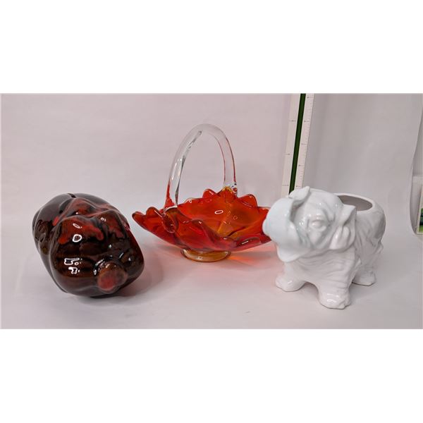 Elephant Planter / Ceramic Piggy Bank / Candy Dish