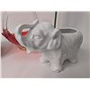 Image 3 : Elephant Planter / Ceramic Piggy Bank / Candy Dish