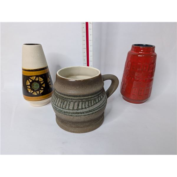 German Retro Ceramic Vases