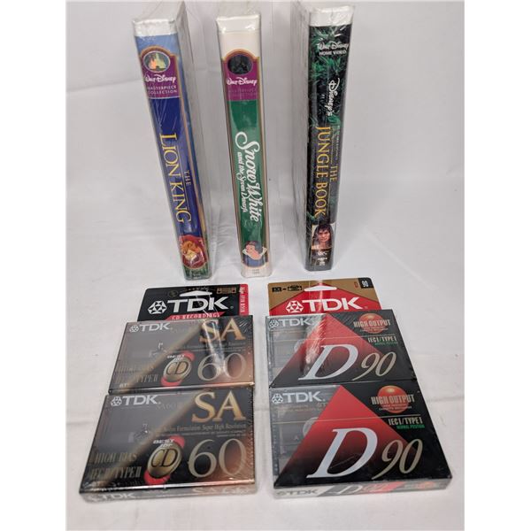 ORIGINAL Wrapper w/ Proof of Purchase Disney Movies - Lion King / Jungle Book / Snow White