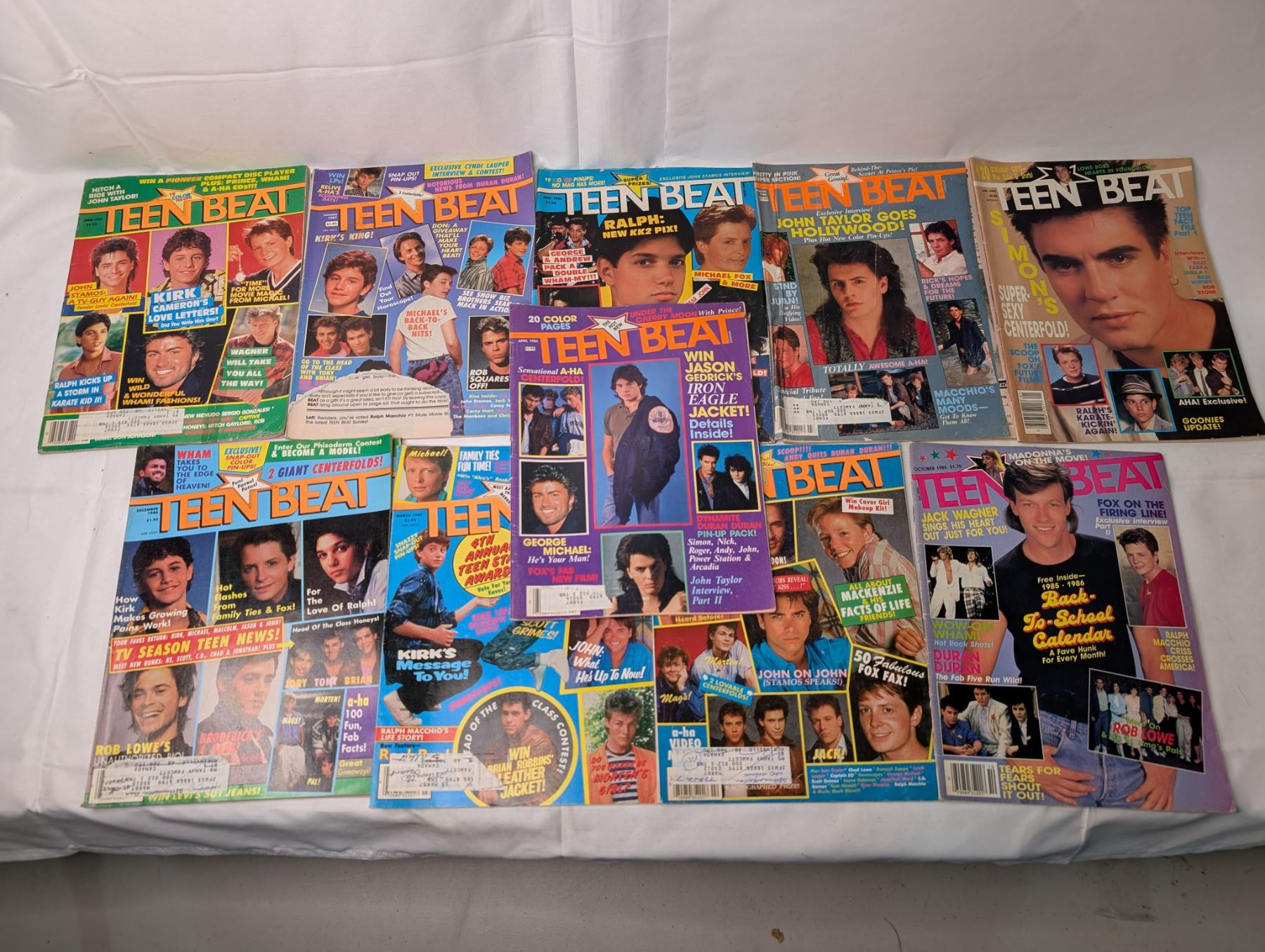 10 - Teen Beat Magazines from the 1980s