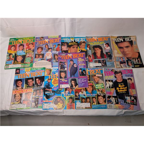10 - Teen Beat Magazines from the 1980s