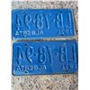 Image 2 : Alberta Licence Plate Pair