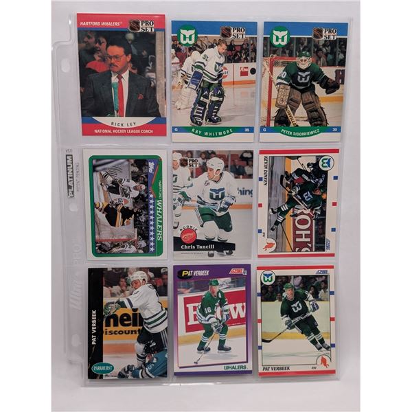 Hartford Whalers Rick Ley Coach Whitmore Sidorkiewicz