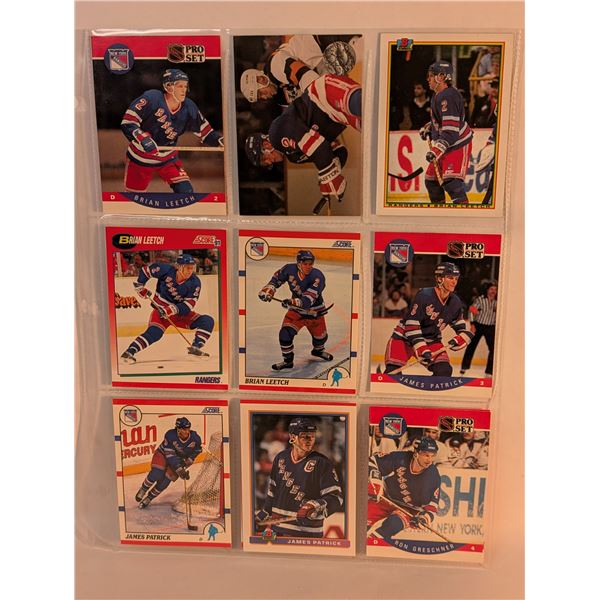 NY Rangers Leetch Patrick Greschner