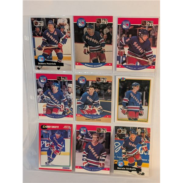 NY Rangers Rochefort Horava Turcotte Nichols