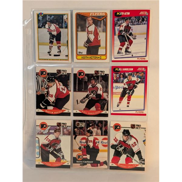 Philly Flyers Hostak Samulson Carkner Craven