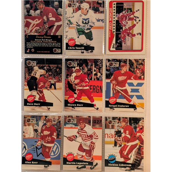 Red Wings Barr Burr Redorov Lapointe Kineledae