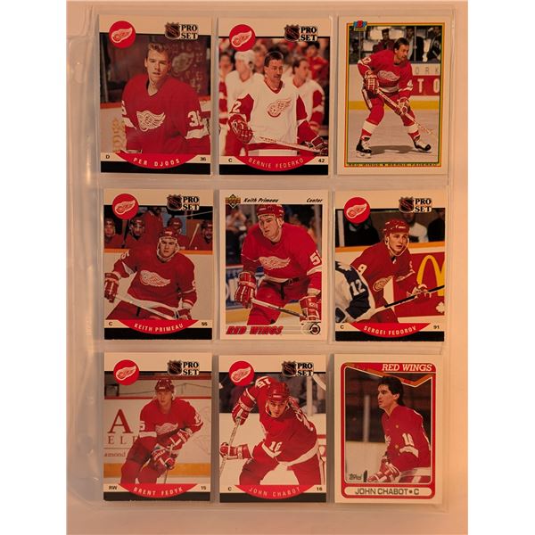 Red Wings Djoos Rederko Primeau Chabot