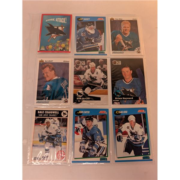 San Jose Sharks Hackell McGill Carter