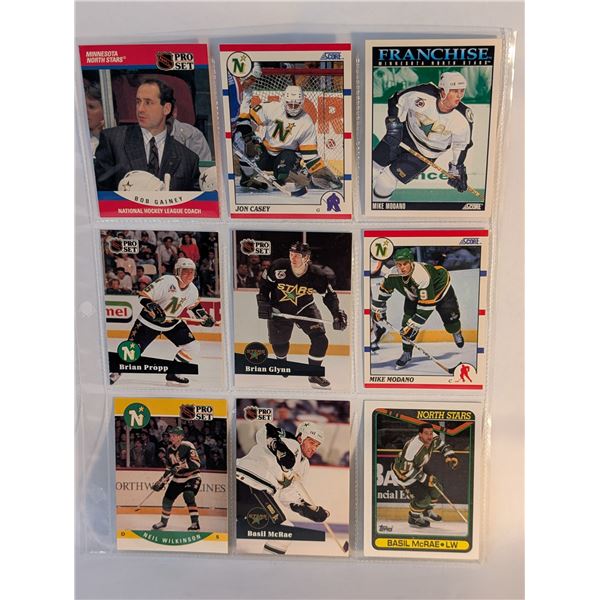 Minnisota North Stars Coach Bob Gainey McRae Casey Modano