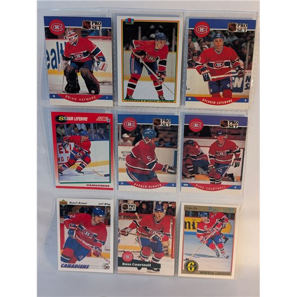 Canadiens Hayward LeFrebvre Coutnall Diduck