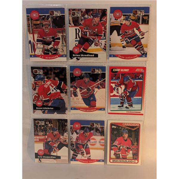 Canadiens Bergeron Skrudland Gilchrist Richer