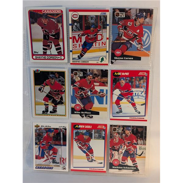 Canadiens Corson McPhee Schneider