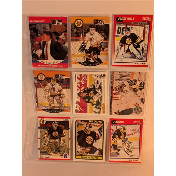 Boston Bruins Mike Milbury Coach Lemelin Moog