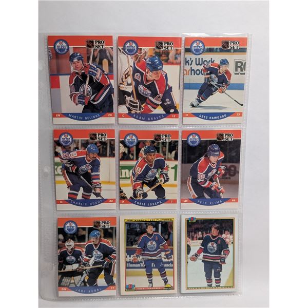 Oilers Gelinas Graves Hawgood Huddy Kurri