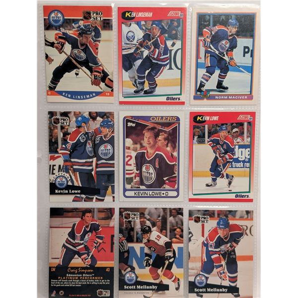 Oilers Linseman MacIver Lowe Mellanby