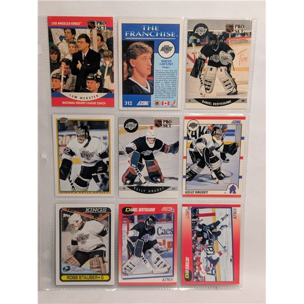 Los Angeles Kings Tom Webster (Coach) Berthiaume Hrudey Gretzky