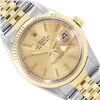 Image 1 : Rolex Mens Two Tone Yellow Gold And Steel 36MM Champagne Index Datejust