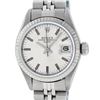 Image 1 : Rolex Ladies Stainless Steel Silver Index 26MM Oyster Perpetual Wristwatch