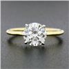 Image 3 : New 18K Gold & Platinum GIA 1.51 ctw IDEAL Round Diamond Solitaire Engagement Ri