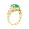Image 4 : 2.56 ctw Emerald and Diamond Ring - 18KT Yellow Gold