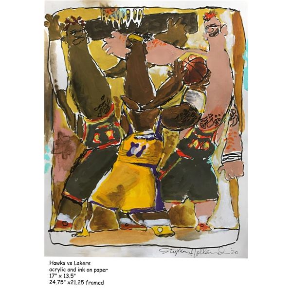 Hawks vs Lakers by Stephen Holland ORIGINAL
