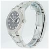 Image 4 : Rolex Mens Stainless Steel 36MM Black Diamond Dial Fluted Bezel Datejust Wristwa