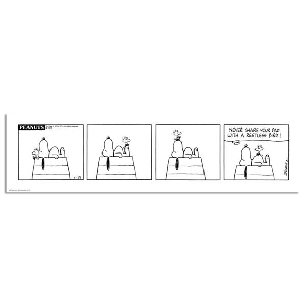 Restless Bird (panel) by Peanuts