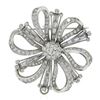 Image 6 : Vintage Platinum Gia 8.2 ctw Diamond Large Flower Statement Pin Brooch Pendant