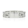 Image 6 : 14k White Gold 0.87 ctw Pave Set Diamond Open Rectangular Near Eternity Band Rin