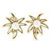 Image 2 : Tiffany & co. Fireworks Spray Burst 18K Gold 7.5mm Round Akoya Pearl Earrings