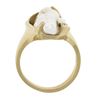 Image 6 : Vintage Sterllman 14k Yellow Gold Baroque Pearl w/ Diamond Free Form Ring
