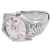 Image 4 : Rolex Mens Stainless Steel 36MM Silver Index Diamond And Ruby Datejust With Role